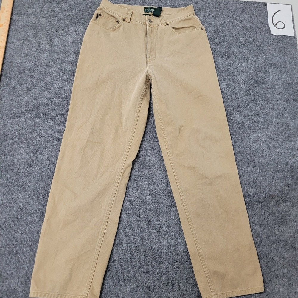 Lauren Ralph Lauren Pants Womens Size 8 Tan Beige Cotton Straight Leg Khakis